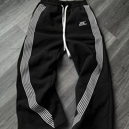 Y2k Embroidered Gray Casual Pants Camo Functional Tactical Functional Men's Women's Premium Jogging Drawstring Sweatpants