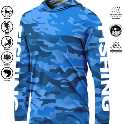 Fishing Shirt Hoodie,UPF 50+ Uv Protection Quick Dry Tops Breathable 2025 Outdoor Moisture Wicking Jersey Fishing Apparel shirts