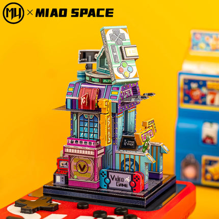 MU Japanese Street View Architecture Series 3d Stereoscopic metal jigsaw puzzle, diy puzzle toy, desktop office decoration,
