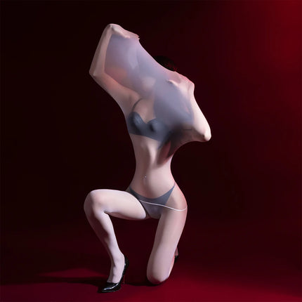 Sexy Unisex Cocoons Full Body Stockings Oil Glossy Shiny Bodysuit High Elastic 5D See Through Tight Leotard Sissy Gays Lingerie