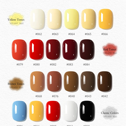 XEIJAYI 35-color 15ml Popular Series Nail Gel Pure  Gel Nail Add Semi-Permanent Soak Off UV LED Construction