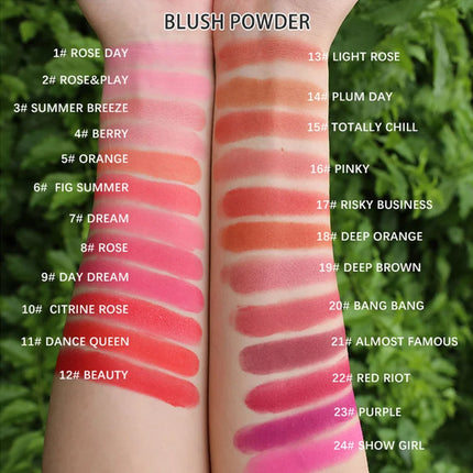 DIY 6-color Private Label Blush Highlight Powder Concealer Contour Palette Custom Bulk Waterproof Matte Makeup 3-color Package