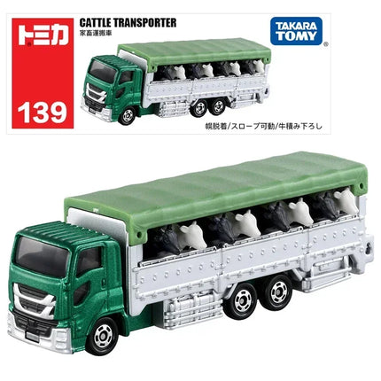 Takara Tomy Tomica Large Vehicle Series Diecast Extended Truck Bus and Business Engineering Transport Vehicle Alloy Die-casting