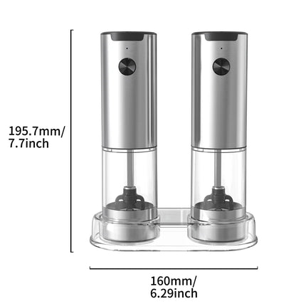 Electric Salt And Pepper Grinder With Adjustable Coarseness Refillable Mills Battery Powered Pepper Grinder Kitchen Gadget Tool