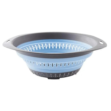Silicone Folding Washing Drain Basket Fruit Vegetable Washing Strainer Multi-use  Kitchen Storage Basket Collapsible Organzier