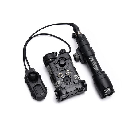 Tactical LED Flashlight Combo L3 NGAL M600 M300 PEQ15 Light with Pressure AXON Switch Fit 20mm Rail for Outdoor Use