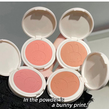 Monochrome Blush Palette Matte Peach Rouge Cute Bunny Rose Red Cheek Tint Blusher Powder Natural Face Contouring Shadow Makeup
