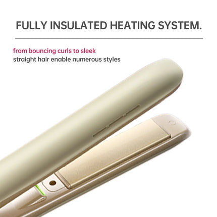 Hair Straightener Flat Iron 2 in 1 Curly Straight Styling Tool 80 Million Negative Ion 4-Temp Smart Control Travel Friendly hair