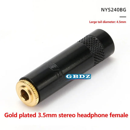 Gold-Plated Stereo Welding Jack 3.5mm 3 Pole Female Plug 1/8″ Headphone Notebook Microphone Audio Interface Extension Cable Plug