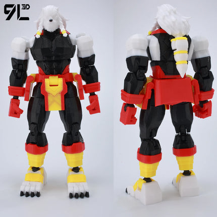 9L3D T13 Hero Invincible Boy Battle Roar Pose Berserk Figure LUCKY13 3D Printed Dummy13 Full Movable Collectible Toy Titan13