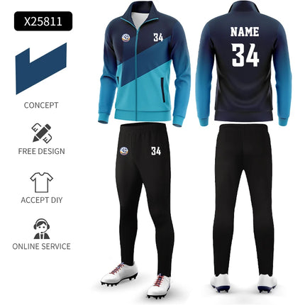 Custom New Design Men'S Outdoor Running Jacket Breathable Jogging Tracksuit Solid Autumn Tracksuits For Men And Women X25805