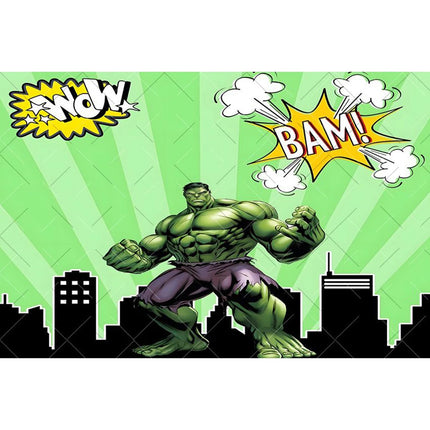 Marvel Superhero Hulk The Avengers Boys Kids Room Gifts Birthday Party Backdrop Custom Decor Photography Studio Props Background
