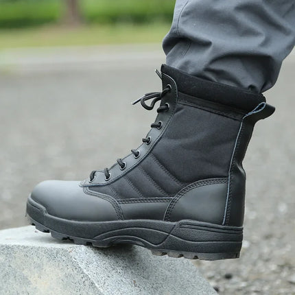 Tactical Boots Men Boots Special Force Desert Combat Boots Outdoor Hiking Boots Ankle Shoes Men Work Safety Shoes