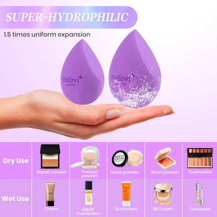 7-Pack Soft Makeup Sponge Set Cosmetic Egg for Easy Application Easy to Clean And Carry High-Quality Egg-shaped Sponges