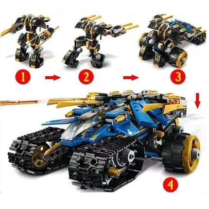 606pcs Thunder Raider Mechanical Warrior Robot Mecha Building Blocks Model Toys for Kids Adult Gift