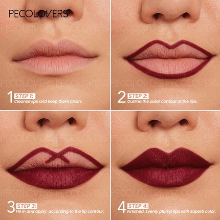 1PC 1PC Waterproof Matte Nude Lip Liner High-Pigmentation Long-Lasting Gel/Pencil Formula, Smooth Application