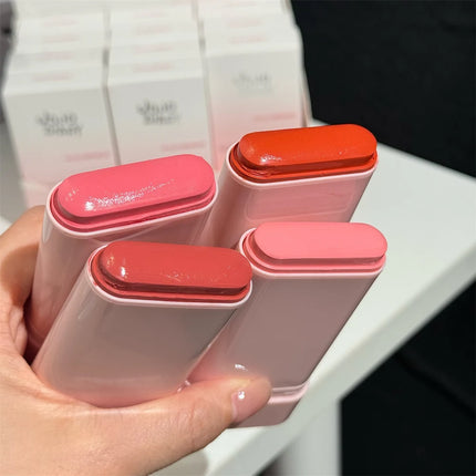 Multi-Functional Blush Stick Easy Color Rouge Blusher Cream Waterproof Brightening Face Contour Smooth Cheek Tint Korean Make Up