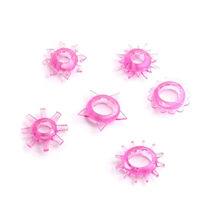 5pcs Lasting BASICS Tickler Cock Ring Multipack Penis Rings Male Extra Delay Ejaculation More Hard Prevent Impotence Lock Lots