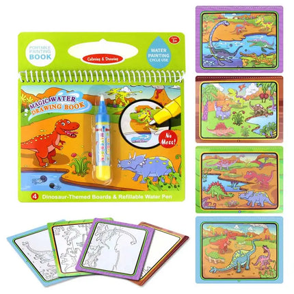 COOLPLAY Magic Water Drawing Book Coloring Book Doodle & Magic Pen Painting Drawing Board For Kids Toys Birthday Gift