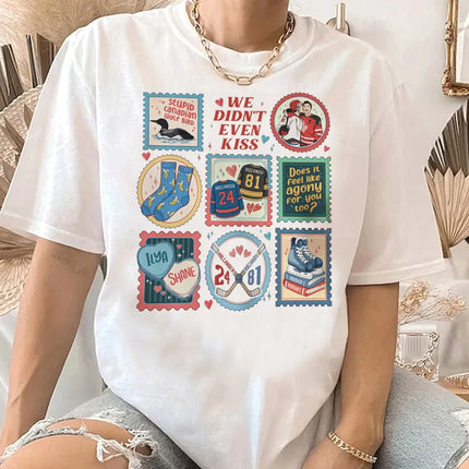 Hot Heated Rivalry Print T Shirt Women Graphic Cartoon Tops Gothic Vintage T-Shirt Fashion Y2k Streetwear Clothing