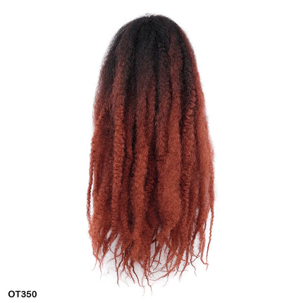 Crochet Hair Short Curly Fluffy Marley Twist Braiding Hair Synthetic Braids Hair Extensions Afro Black Hairstyle For Ladies