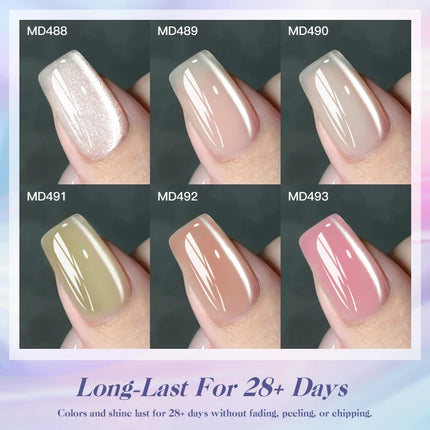 8ml Water Light Cat Magnetic Gel Nail Polish Shiny Effect Semi Permanent Soak Off UV LED Gel Varnish Manicure DIY Nail Supplies