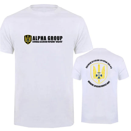 New Fashion Summer New Spetsnaz Ukraine Special Forces Alpha Group Military T-Shirt Print T Shirt Men