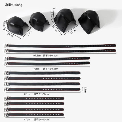 BDSM Kits Adult Toys Crawl Knee Elbow Handcuffs Puppy Play Bondage Set Unisex Dog Hood Binding band Role-Playing Sex Games