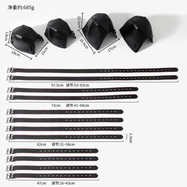 BDSM Kits Adult Toys Crawl Knee Elbow Handcuffs Puppy Play Bondage Set Unisex Dog Hood Binding band Role-Playing Sex Games