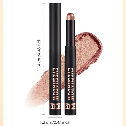 1PC Waterproof Pearlescent Eyeshadow Pencil Stick 6 Colors Lasting Glitter Shimmer Eye Shadow Highlighter Pen Eyes Makeup Tools