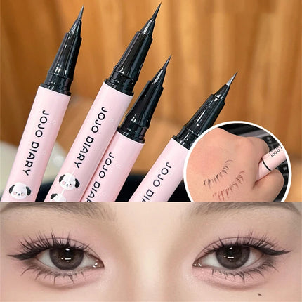 Quick-dry Eyeliner Pencil Makeup Lasting Smooth Ultra Thin Black Brown Matte Eye Liner Waterproof Liquid Eyeliner Pen Cosmetics