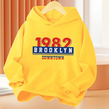 California Printing Kids Hoodie Fashion Boys Hoody Loose Sport Sweatshirts Autumn Long Sleeve Cotton Clothing