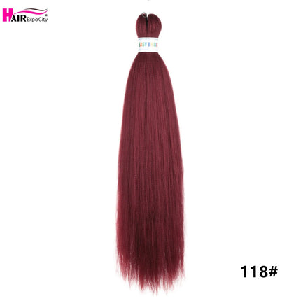 Easy Braids 26Inch Synthetic Jumbo Braids Hair Extensions Ombre Colorful Braiding Hair Pre Stretched Hair Expo City