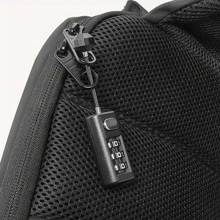 3-Position combination lock mini luggage padlock recoverable coded lock combination lock dormitory cabinet lock backpack zipper