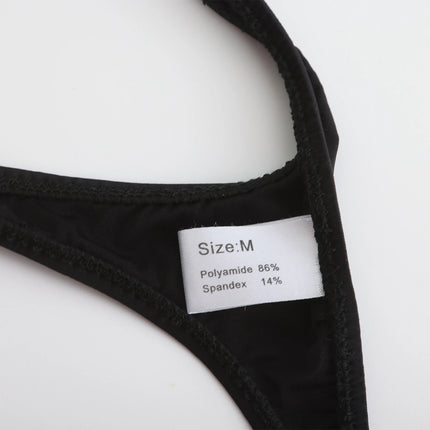 Mens G-string Briefs Lingerie Underwear Low Waist Open Front Pouch Butt Flaunting Fun Thong Ring Supporter Jockstraps Underpants
