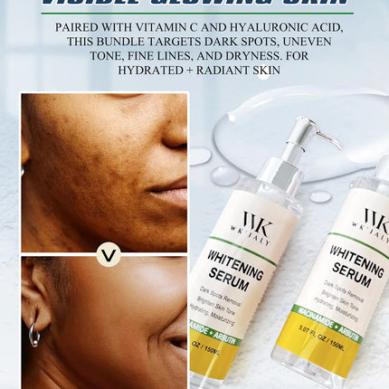 WK JALY Whitening, Black Spots Removal Serum, With Niacinamide, Arbutin, Remove Melanin, Freckles, Even Skin Tone, for All Skin
