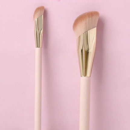 1/2pcs Foundation Brush Oblique Head Concealer Brush Face Liquid Cream Powder Make Up Brushes Face Contour Beauty Tool