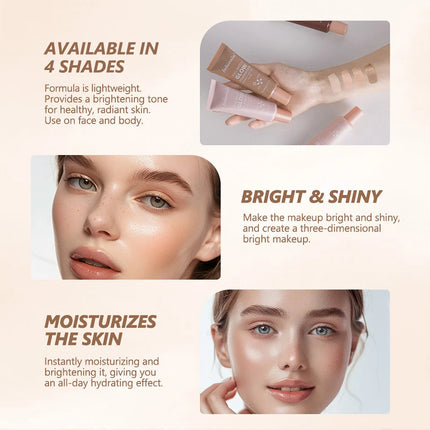 Glowing Foundation Natural Glow Enhancer Moisturizing Lightweight Base Multi-purpose Highlighter Liquid Foundation Cosmetics