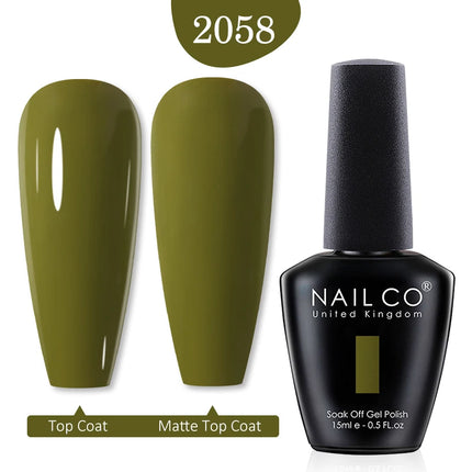 NAILCO Red Colors Series 15ML Nail Gel Polish Nail Supplies Semi Permanent For Nail Art Manicure Soak Off LED UV Hybrid Varnish