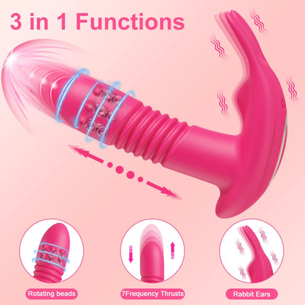APP Control Thursting Panties Vibrator Wearable Vagina Vibrator for Women G-Spot Clitoris Female Masturbation Sex Toy for Women