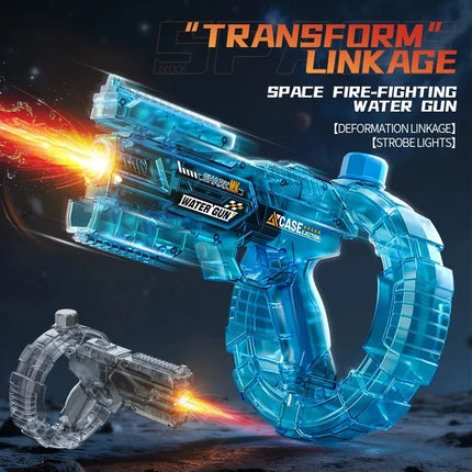 Automatic Electric Water Blaster with Light Large Capacity Water Toy for Kids Adults Outdoor Play