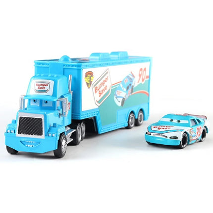 Pixar Cars Truck Attached Model Car Anime Figure Mack Semi-Hauler Rust-eze Racing Toys Container Trucks Children Birthday Gifts