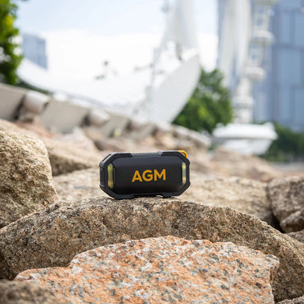 AGM Outdoor Wireless Speaker Bluetooth 5.3 Speaker Stereo Sound IPX7 Waterproof RGB Light Speaker
