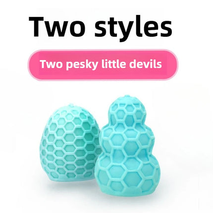 Male Masturbator Cup Portable Penis Trainer Penis Massage Adult Sex Toys Stretchy Silicone Vagina Egg Vacuum Pocket Cup for Men