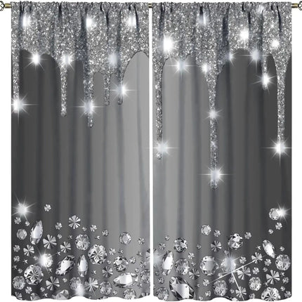 Lips Curtains, Retro Comic Pop Art Girl Applying Red Lipstick Makeup Concept Halftone Background Blackout Rod Pocket Curtains