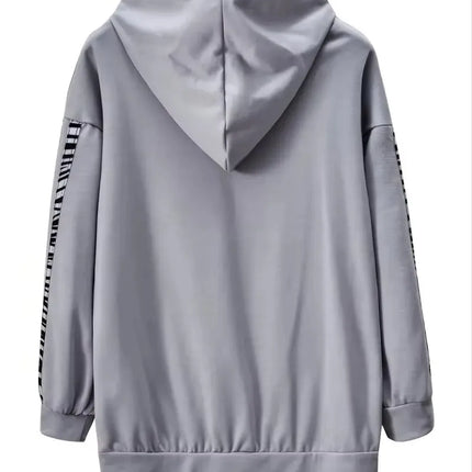 2-Piece Drawstring Hooded Trousers Suit Leopard Print Casual Long Sleeve Tracksuit Solid Casual Pullover Sweatshirt and Pants Set