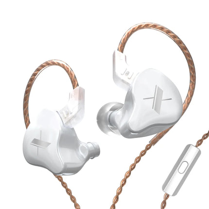 KZ EDX Wired Earphones With Microphone Dynamic HIFI Bass Music Earbuds In Ear Monitor Headphones Noise Cancelling Sport Headset