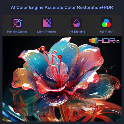 Touyinger Q12W pro 2800ANSI Full HD 4K Dual Screen Wifi Bluetooth Smart Home Theater Projector