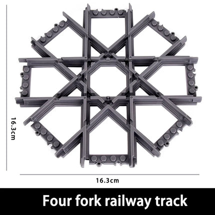 NEW City Trains Flexible Tracks Soft Straight Curved Rails Switch Building Block Creative Models Railways Toys For Kids Gifts
