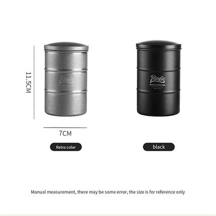 Stainless Steel Coffee Bean Airtight Cans Sealed Cans Outdoor Camping Kitchen Tin Storage Box Coffee Jar Canister Set 370ml